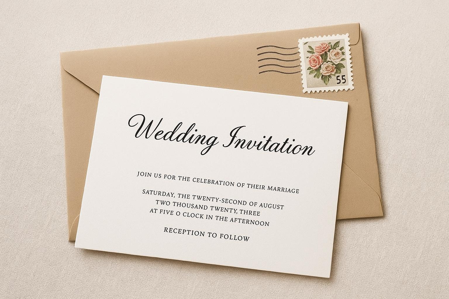 wedding invitation postage guide